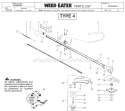 Page B Diagram and Parts List for BC2500LE Type 2 Weed Eater Trimmer
